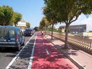 Implantación de una red de carril bici en Ciutadella de Menorca